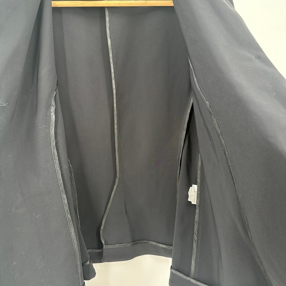 Chiara Boni La Petite Robe Black Stretch Blazer Jacket Made in Italy 48 / US S - Picture 7 of 8